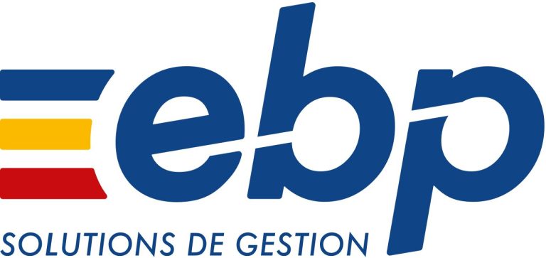 Logo d'EBP, solutions de gestion.